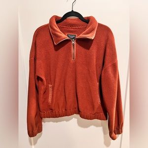 Abercrombie and Fitch Fleece Half Zip Sweater
